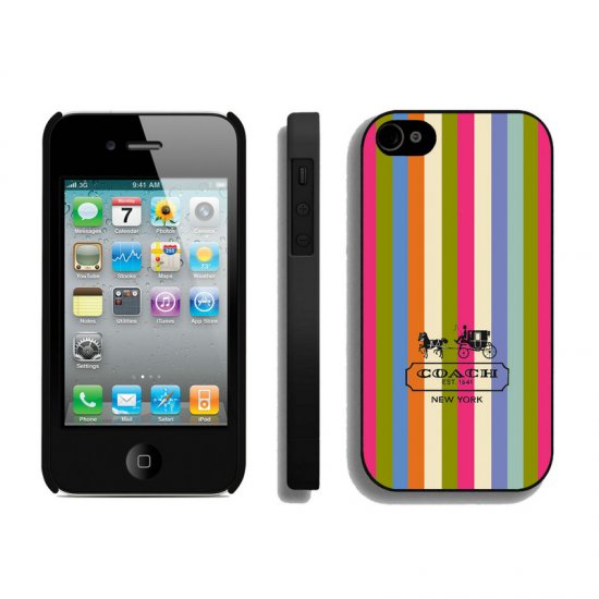 Coach Stripe Multicolor iPhone 4 4S Cases AIL | Coach Outlet Canada